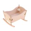 1:12 Puppenhaus Miniatur Holz Baby Wiege Bett Rollenspiel Möbel Dekoration