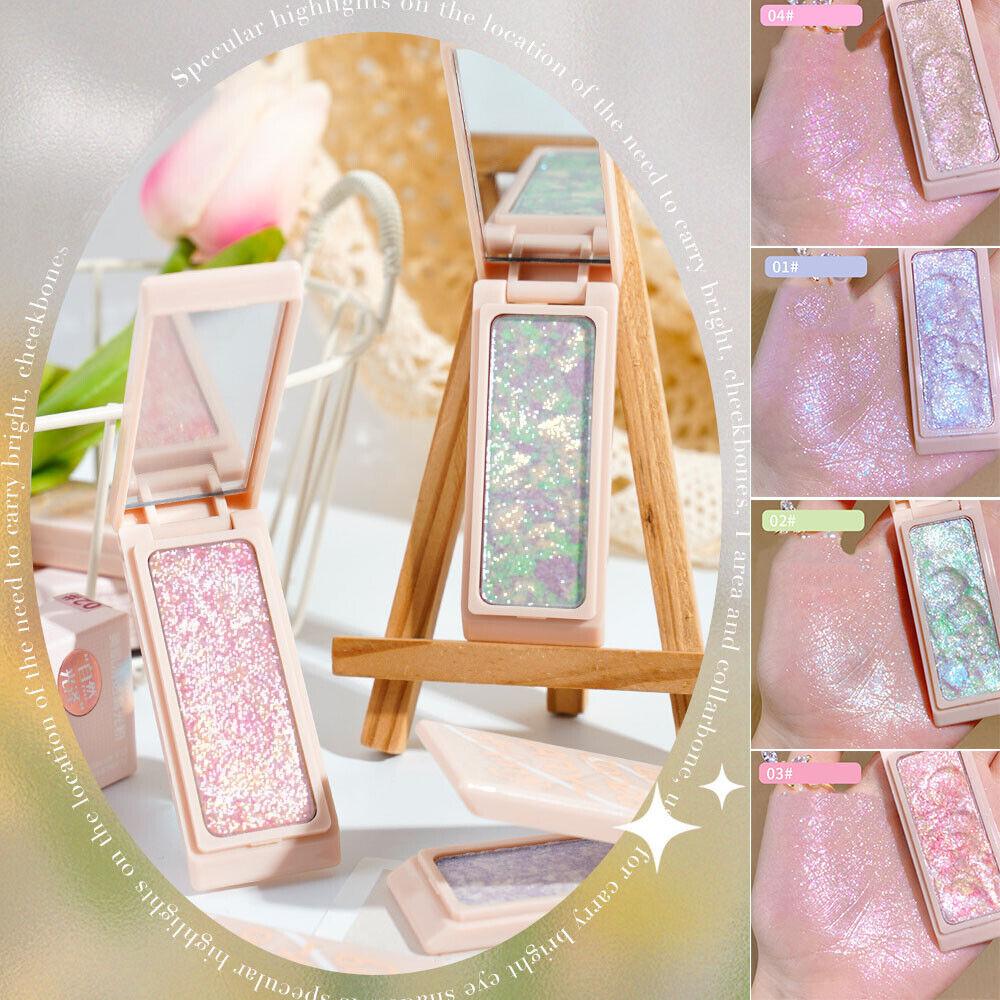 Mashed Potato Highlighter Glitter Palette Lying Silkworm Pearly Face Contour