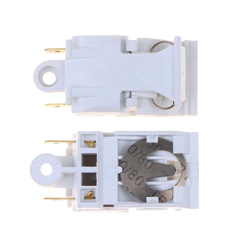 Electric Kettle Power Switch 2Pcs 16A 30A 250V Durable Thermostat Jump Switch for Home Kitchen Kettle Repair Parts 16A белый