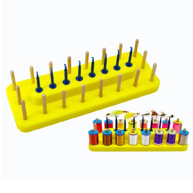 Shelf Lure Showing Stand Fishing Fly Tying Thread Spool Stand Storage Rack Holder 10x3.7inch Thread Spool Display Stand