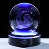 Qianwei 80mm Crystal Ball, Astronaut Design, Birthday Gift for Men and Women, Popular Decorative Item, Stylish K9 Crystal Ball, Glass Ornament,