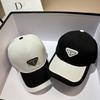 Combed Cotton Inverted Triangle Paris Cap Spring And Summer Black And White Casual Baseball Cap Outdoor Sports Cap