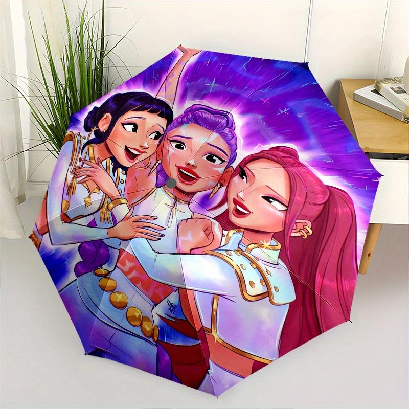 

KPop Demon X Automatic opening and closing folding Umbrella with 8-rib frame and compact travel design, perfect for all occasions | Stylish