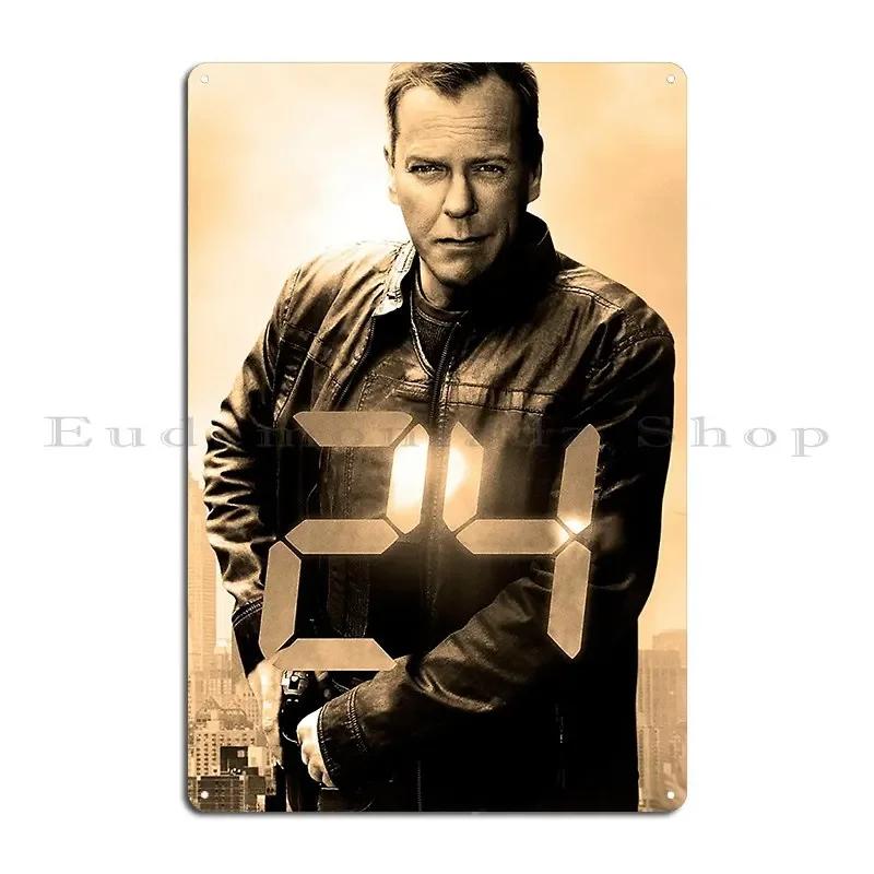 Jack Bauer Metal Sign Designs Poster Wall Decor Funny PaintingTin Sign Poster 20x30cm(7.8x11.8inch)