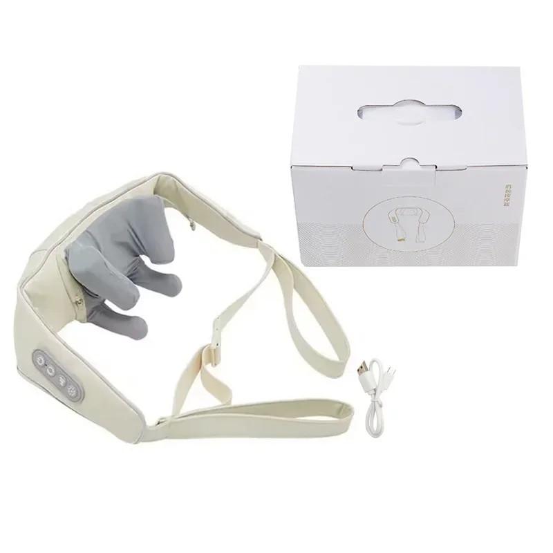 Health Care Neck Shoulder Kneading 3D Massage Pillow Back Muscle Relaxing Massage Shawl Wireless Electric Neck Massager