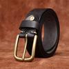 Belt Men's Diamond Laser Engraving Embossed First Layer Cowhide Leather Personality Trend Niche Casual Pin Buckle Belt