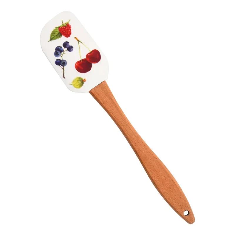 Cute Xmas Cream Cake Scraper Christmas Silicone Salad Mixer Pies Cooking Tool Kitchen Butter Non-stick Pastry Blenders Baking