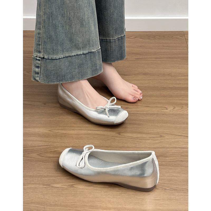 Height-increasing Shoes Ballet Shoes Women's Shallow-mouthed Single Shoes On One Foot