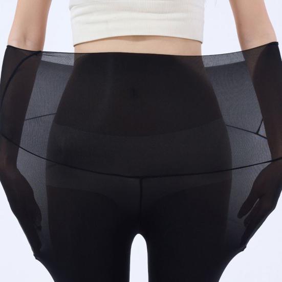 Colanți de Yoga Ultra-Subțiri de Vară Talie Înaltă Protecție UV Femei Mulați Pantaloni Sport Respirabili Elastici Pantaloni de Fitness