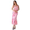 New European and American Sexy Floral Suspender Dress Women's Summer Seaside Vacation Atmosphere Backless Beach Dress