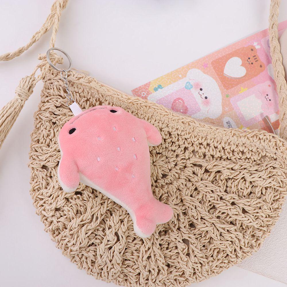 Soft Stuffed Animal Whale Doll Plush Whale Pendant Cartoon Whale Keychain Friends Birthday Gifts