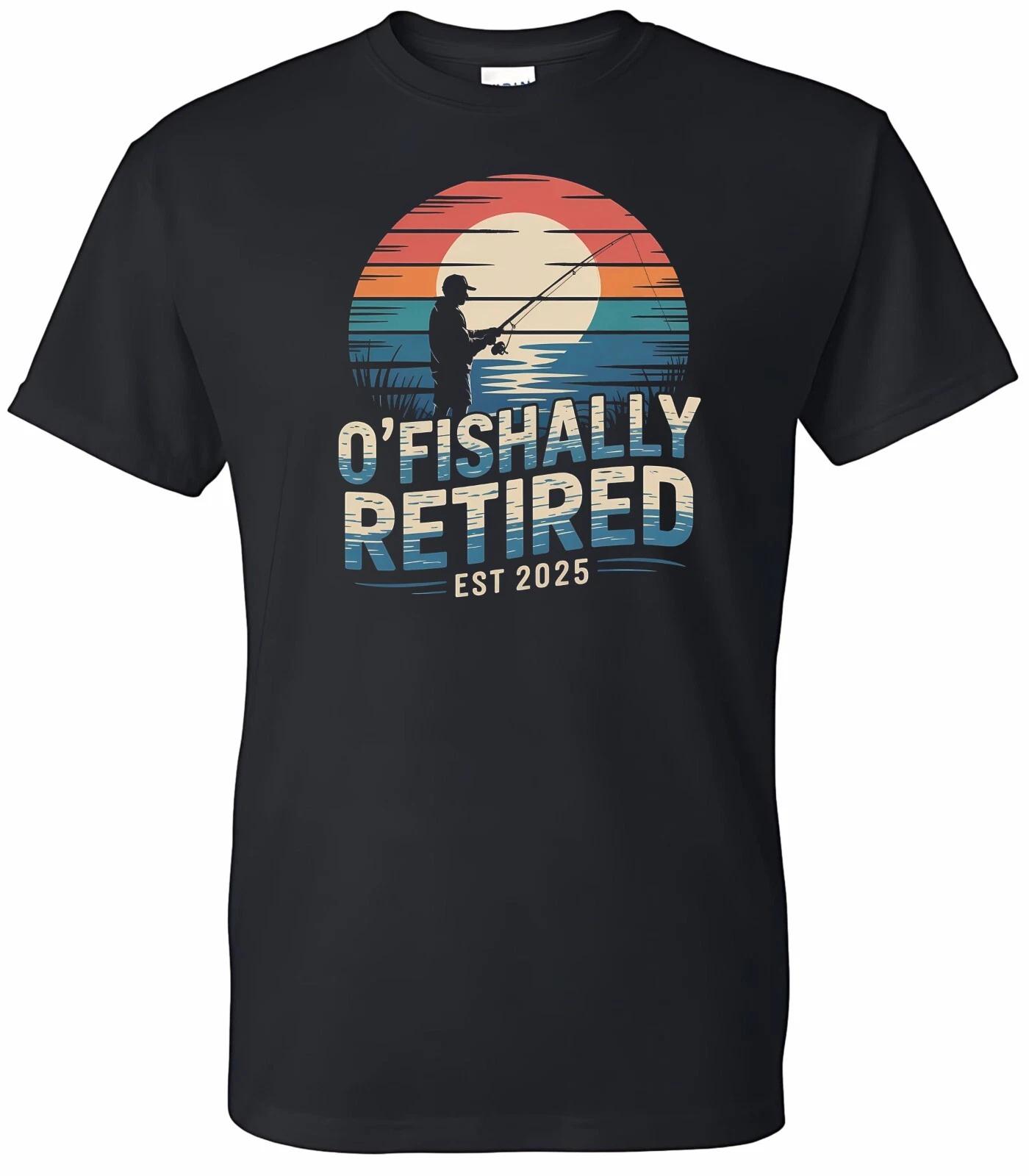 O fishally Retired Custom date Men s T-shirt Fisherman Gift S