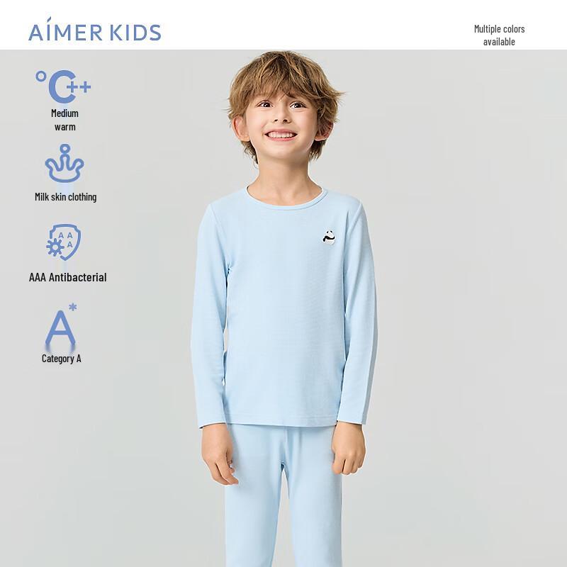 AIMER KIDS 3A Anti-Bacterial Thermal Underwear 130