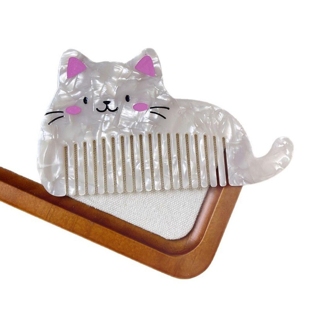 Lovely Makeup Comb Wide Toothed Hairdressing Comb Cartoon Acetate Comb  Barber Shop Salon