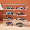 1pc Plastic Stackable Display Stand and Storage Box for Toy Car Models - Transparent Showcase Organizer for Collectibles