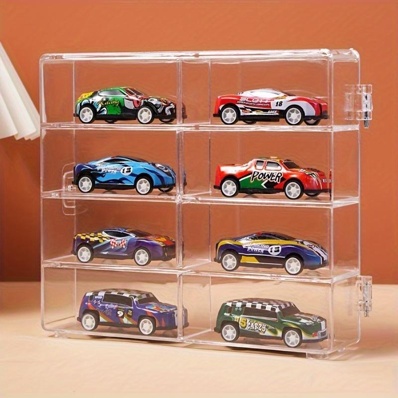 1pc Plastic Stackable Display Stand and Storage Box for Toy Car Models - Transparent Showcase Organizer for Collectibles