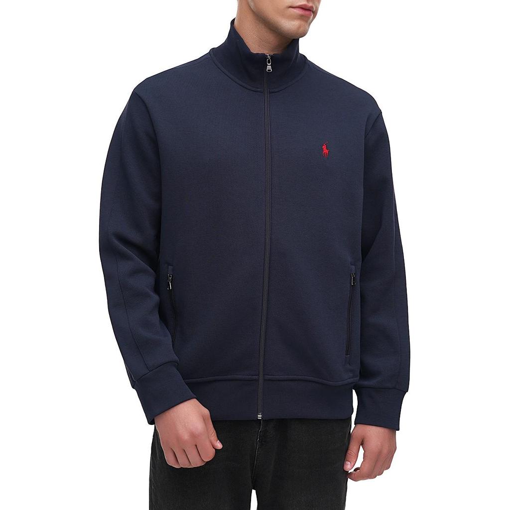 Polo Ralph Lauren Solid Color Pony Embroidered Zip-Up Long Sleeve Jacket Men jackets Blue 710881509-002