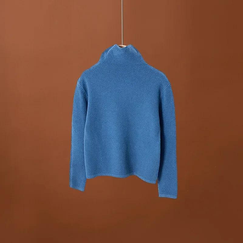 Knitwear for Kids Half-high Neck Autumn Winter Undershirt 2024 Boys Girls Undershirt Inside Long Sleeve Children Tops Clothes