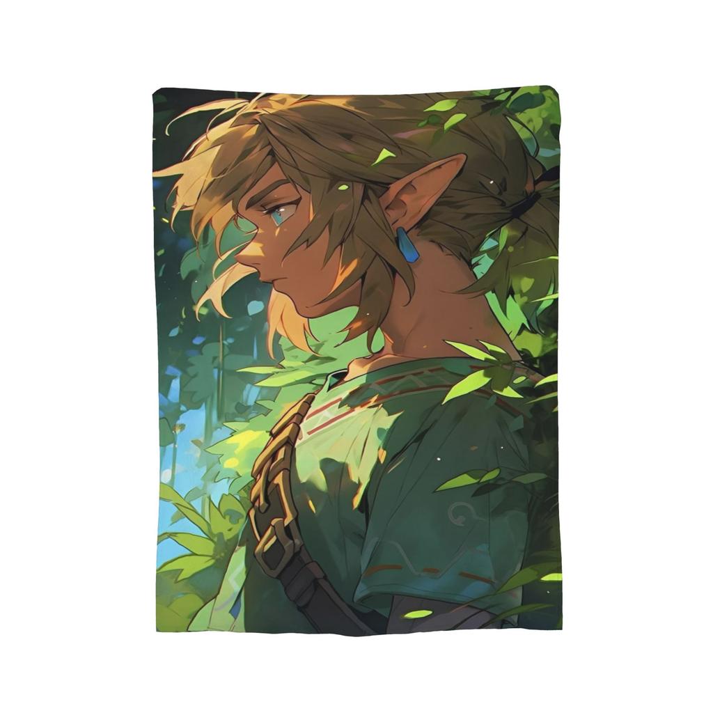 Z-Zeldas Breath Of The Wild Blanket Plush Funny Breathable Throw Blanket for Bed Sofa Decoration,