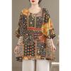 DIMANAF 2026 Plus Size New T-Shirt Women Flower Print Loose Casual O-Neck Lady Tops Tees Shirts Oversize Summer