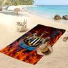 Asciugamano da Spiaggia con Stampa del Newcastle United Football, Asciugamano Grande Morbido ad Asciugatura Rapida per Spiaggia Campeggio Nuoto