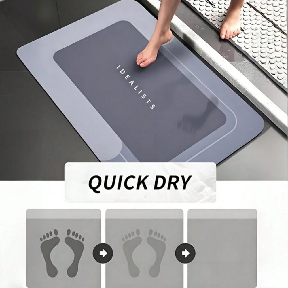 Cute Line Animal Bath Mat Non-Slip Super Water Absorbent Quick Dry Shower Entrance Rug ENJOY TODAY Quote Bathroom Doormat