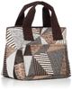 Woven Fabric Mini Shoulder Tote Bag LT BR Pattern Fabric H 1391 Brown [ROOTOTE] Women's