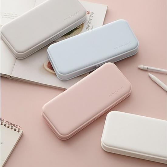 Dong-A Pencil Box Stationery Gift Set with Monami FX-153 and Essentials, White, 1 Set