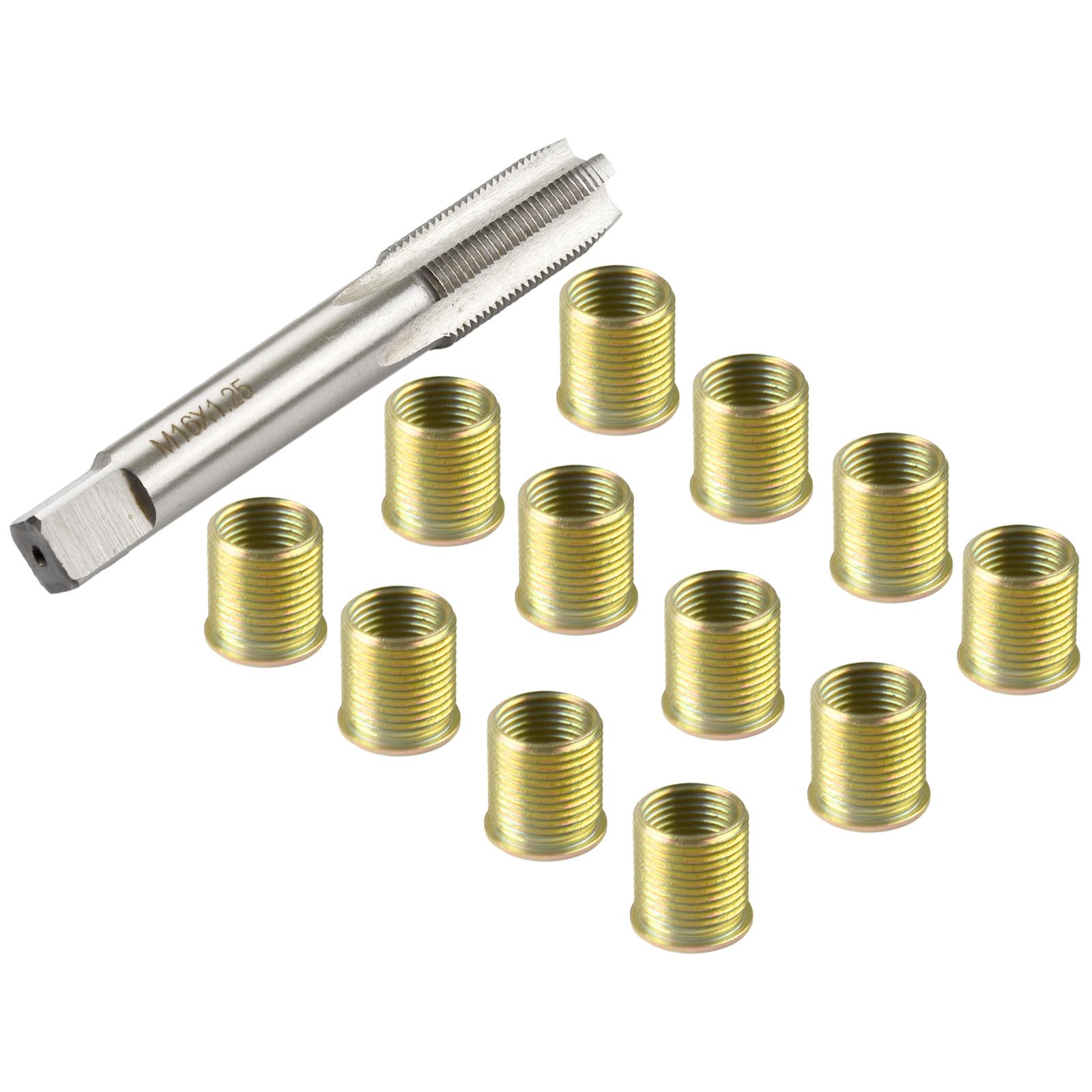 Thread Inserts Thread Tap Thread Repair Tools Galvanized M14X1.25 Inserts M16X1.25 Tap Kit STANDARD THREAD Stainless Steel New China Mainland