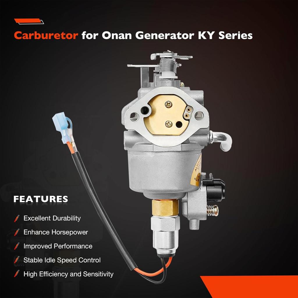 Carburetor Carb With Gaskets For Onan Cumm Generator & Microquiet 4000-Watt 4KYFA26100 4KYFA26100P 4KYFA26100K Replace# A042P619, A041D736, 146-0785