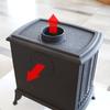 Wood Burning Cast Iron Stove KRATKI K6 Ø 130 8 kW with Accessories
