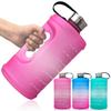 2.2 Liters High-capacity Water Bottle Reusable Outdoors Sports Drinking Bottle with Time Marker Portable Plastic Cups