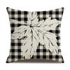 Thanksgiving Linen Pillowcase Autumn Pumpkin Print Pillow Cushion Cover