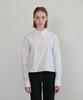 Eonmyuteu Curved Placket Cropped Shirt_White