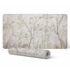 Vinyl Desk Mat with Delicate Plant Print Patterns 100x50 Cm