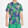 Jordan Poolside Print Crew Neck T-Shirt Men Tops Purple CQ2063-554