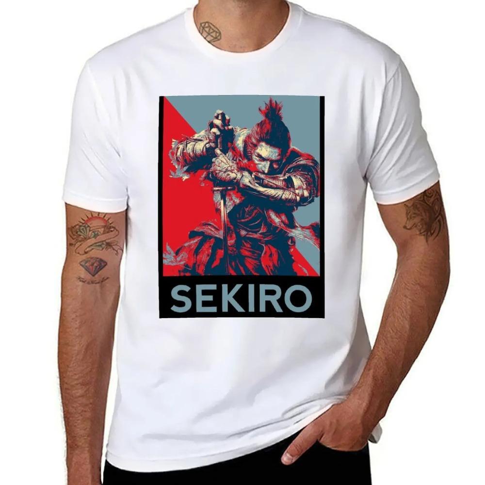 Sekiro: Shadows Die Twice T-shirt Oversize Lavata Vintage Stile Black Metal | T-shirt Unisex Samurai Gaming Streetwear