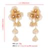 Cross Border Exaggerated 3D Geometric Earrings Heavy Metal Style Flower Design Runway Party Fashion Ear Jewelry