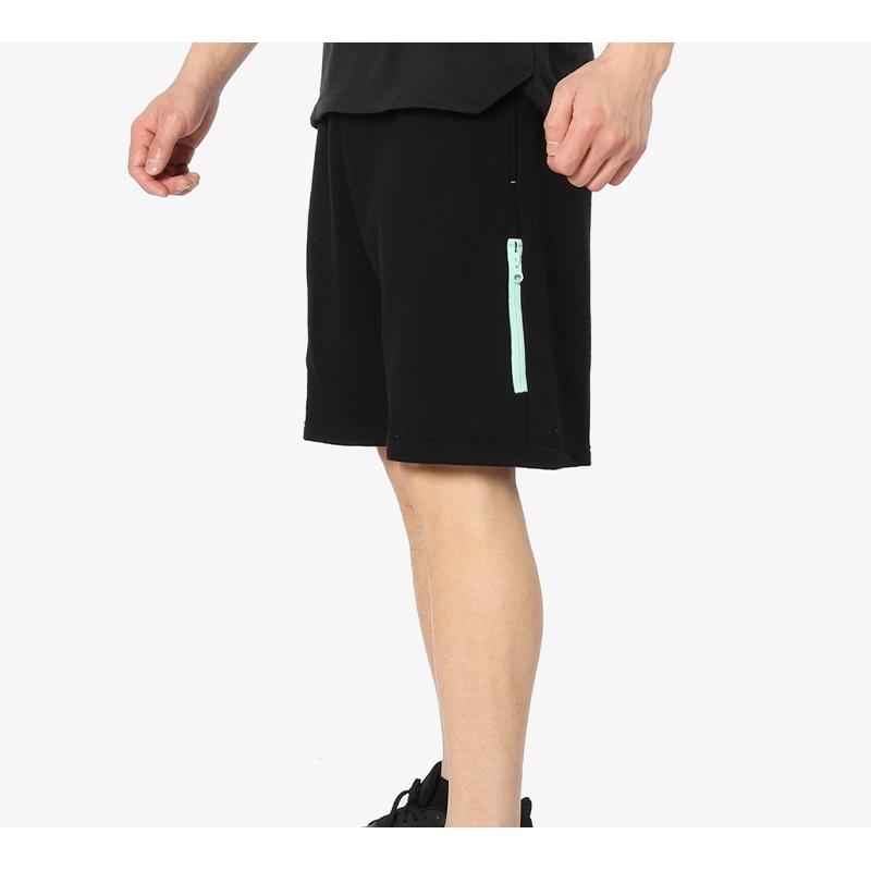 adidas Originals Contrasting Colors Zipper Shorts Black Men's DN8025