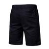 Summer Men's Shorts Straight Fit Knee-Length Short Suit Pant Solid Black Khaki Clothing Student Thin Colors Casual Shorts Man