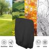 Garden/Outdoor Folding Chair Cover, Black Waterproof & UV-Resistant, Durable Fabric Protector for Patio Furniture, All-Season