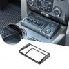 Center Control AUX Panel Trim Decor Cover for Ford F-150 2009-2014 Carbon Fiber