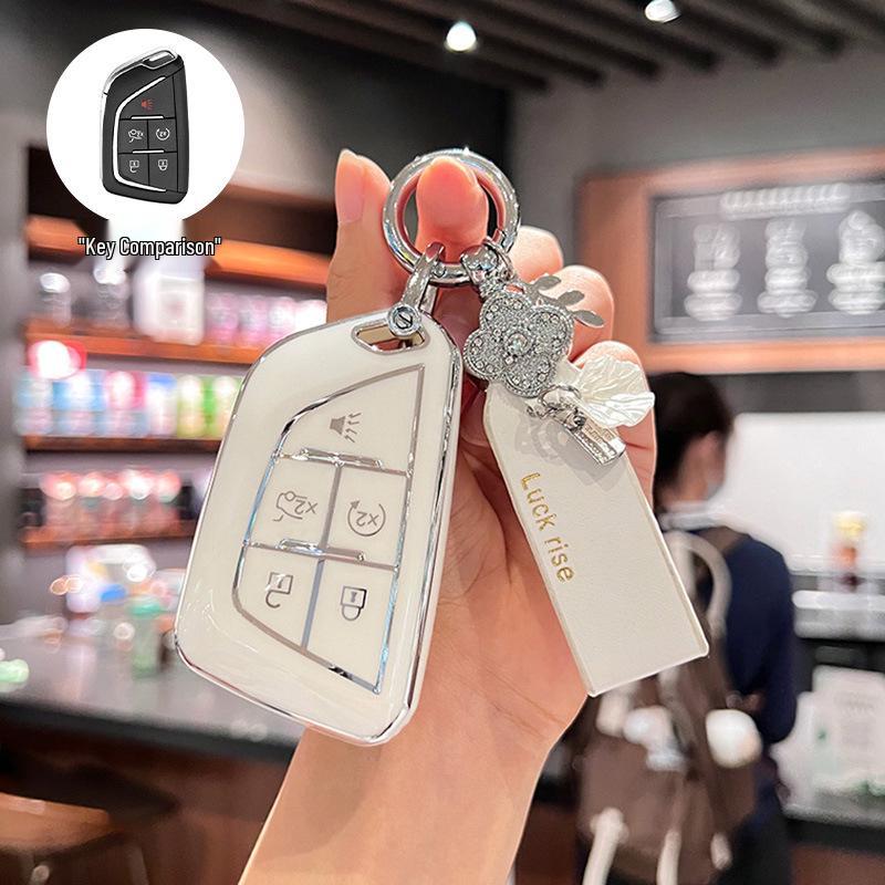 Cadillac Key Case: Protective Shell for XT5, CT5, XT4, CT6, XTS, ATSL, XT6 (New Model)