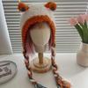 Fashion Quirky Handmade Cartoon Cute Snail Plush Ears Wool Cap Female Winter Warm Ear Protection Cap Autumn and Winter