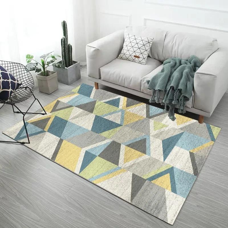 Creative Feather Print Bedroom Floor Mats Decoration Home Living Room Floor Mats
