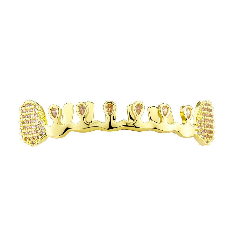 Bling Hiphop Teeth Grillz Removable Charm Teeth Grillz Gift Rhinestone Tooth Caps  Rapper