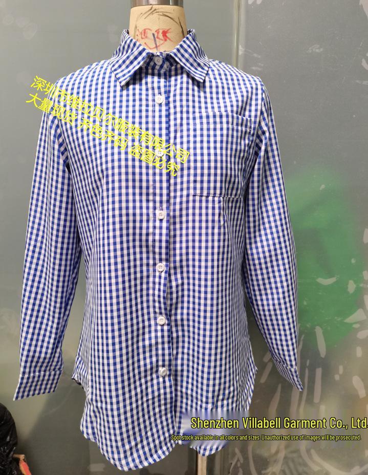 Retro Plaid Lapel Long Sleeve Shirt In Stock (2026)