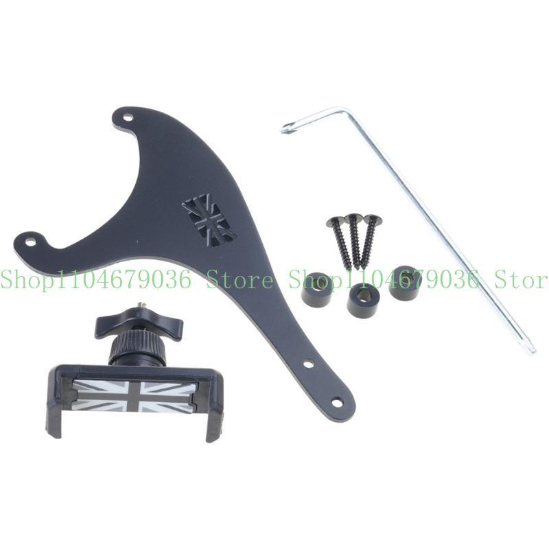652F 360 Degree Rotation Phone Bracket Car Phone Holder Stand for R55 R56 R57 R61 F56 Aluminum Navigation Holder