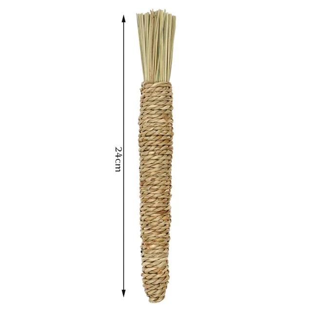 Rabbit Chew Toy Organic Natural Apple Wood Grass Pet Bunny Rabbit Toys For Chinchilla Guinea Pigs Hamster Utensils Accessories