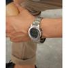 [Citizen Q&Q] Watch Solar Radio Waterproof Men's Silver Digital Date Alarm Chronograph 100m Water Resistant MHS5-200